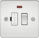 Knightsbridge MLA FP6300NPC Flat Plate 13A switched fused spur unit with neon - polished chrome - Knightsbridge MLA - Falcon Electrical UK
