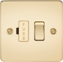 Knightsbridge MLA FP6300PB Flat Plate 13A switched fused spur unit - polished brass - Knightsbridge MLA - Falcon Electrical UK