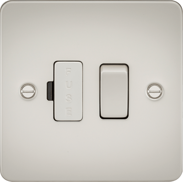 Knightsbridge MLA FP6300PL Flat Plate 13A switched fused spur unit - pearl - Knightsbridge MLA - Falcon Electrical UK