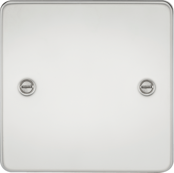 Knightsbridge MLA FP8350PC Flat Plate 1G blanking plate - polished chrome - Knightsbridge MLA - Falcon Electrical UK