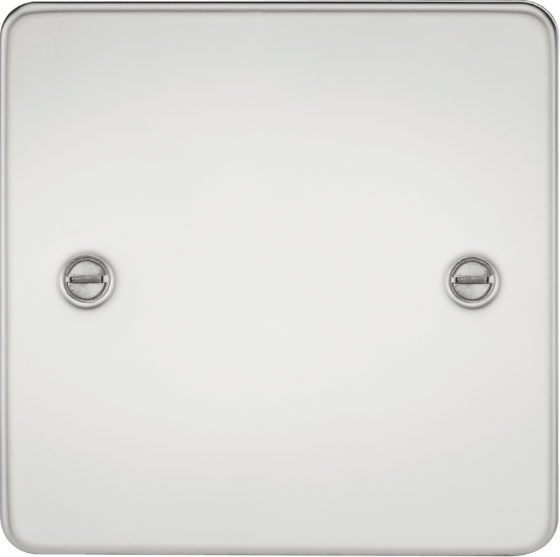Knightsbridge MLA FP8350PC Flat Plate 1G blanking plate - polished chrome - Knightsbridge MLA - Falcon Electrical UK