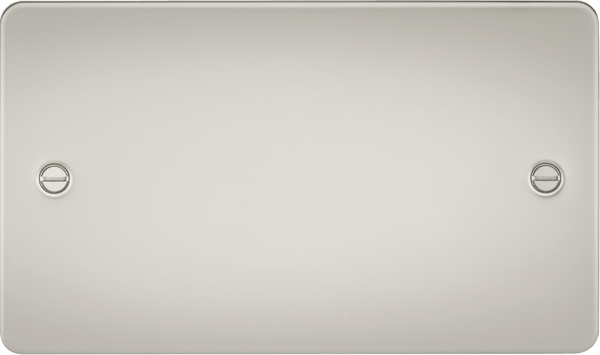 Knightsbridge MLA FP8360PL Flat Plate 2G blanking plate - pearl - Knightsbridge MLA - Falcon Electrical UK