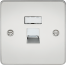 Knightsbridge MLA FPRJ45PC Flat Plate RJ45 network outlet - polished chrome - Knightsbridge MLA - Falcon Electrical UK