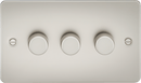 Knightsbridge MLA FP2163PL Flat Plate 3G 2 Way Dimmer 60-400W - Pearl - Knightsbridge MLA - Falcon Electrical UK