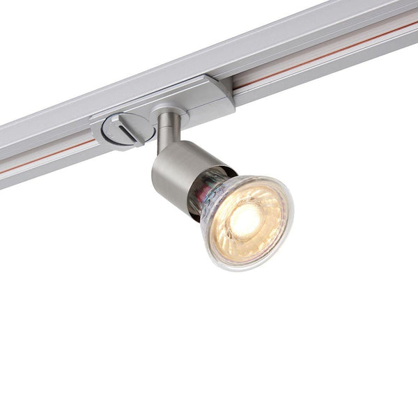 saxby 103846 Arezzo Mini track Head satin chrome 35W - Saxby - Falcon Electrical UK