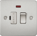 Knightsbridge MLA FP6300NBC Flat Plate 13A switched fused spur unit with neon - brushed chrome - Knightsbridge MLA - Falcon Electrical UK