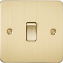Knightsbridge MLA FP8341BB Flat Plate 20A 1G DP switch - brushed brass - Knightsbridge MLA - Falcon Electrical UK