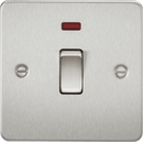 Knightsbridge MLA FP8341NBC Flat Plate 20A 1G DP switch with neon - brushed chrome - Knightsbridge MLA - Falcon Electrical UK