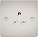 Knightsbridge MLA FP5APLW Flat Plate 5A unswitched socket - pearl with white insert - Knightsbridge MLA - Falcon Electrical UK