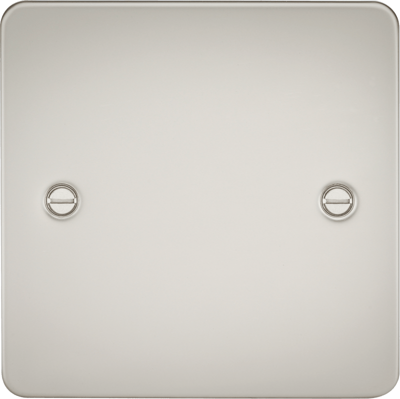 Knightsbridge MLA FP8350PL Flat Plate 1G blanking plate - pearl - Knightsbridge MLA - Falcon Electrical UK