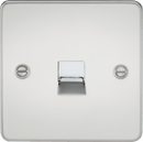 Knightsbridge MLA FP7300PC Flat Plate Telephone master socket - polished chrome - Knightsbridge MLA - Falcon Electrical UK