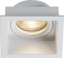 Knightsbridge MLA DIA1FSW Dipa Single Fixed Square Anti-Glare Downlight White - Knightsbridge MLA - Falcon Electrical UK