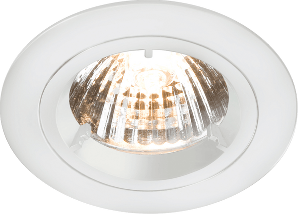 Knightsbridge MLA RD1W IP20 230V GU10 White Recessed Fixed Twist & Lock Downlight - Knightsbridge MLA - Falcon Electrical UK