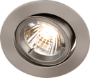 Knightsbridge MLA RD2CBR IP20 230V GU10 Brushed Chrome Recessed Tilt Twist & Lock Downlight - Knightsbridge MLA - Falcon Electrical UK