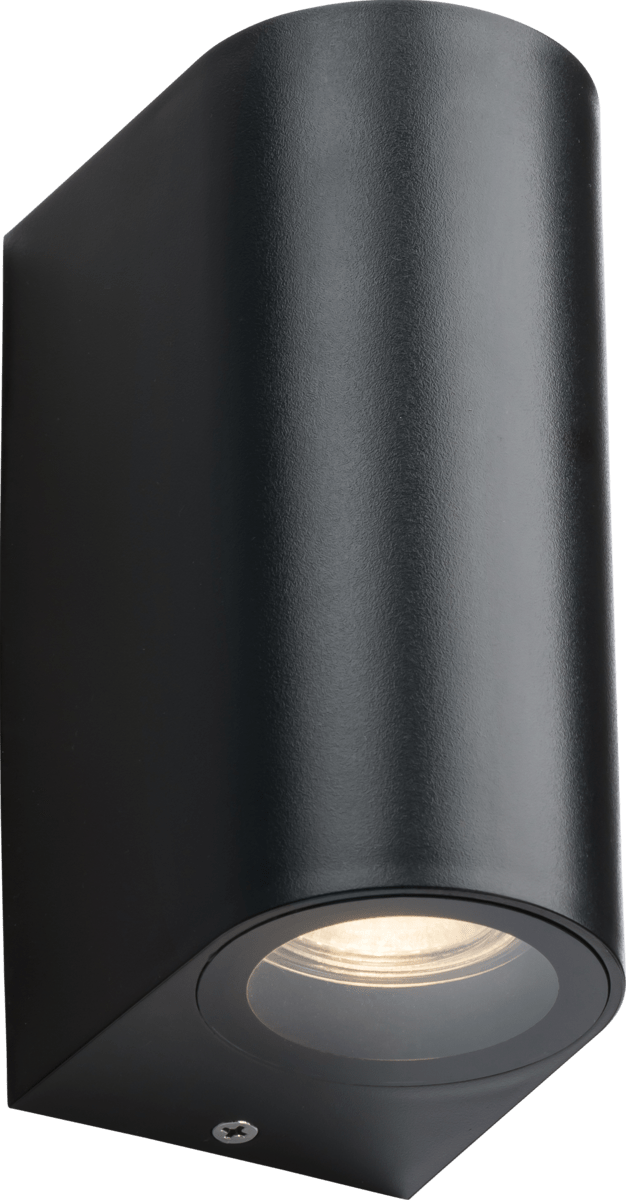 Knightsbridge MLA ALC2BK ALANA - 230V IP65 GU10 Polycarbonate Up/Down Wall light - Black - Knightsbridge MLA - Falcon Electrical UK