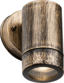 Knightsbridge MLA EA1BB EAMON - 230V IP54 GU10 Polycarbonate Single Wall light - Brushed Brass - Knightsbridge MLA - Falcon Electrical UK