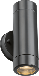 Knightsbridge MLA EA2A EAMON - 230V IP54 GU10 Polycarbonate Up/Down Wall light - Anthracite - Knightsbridge MLA - Falcon Electrical UK