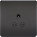 Knightsbridge MLA SF5AMB Screwless 5A Unswitched Socket - Matt Black with Black Insert - Knightsbridge MLA - Falcon Electrical UK