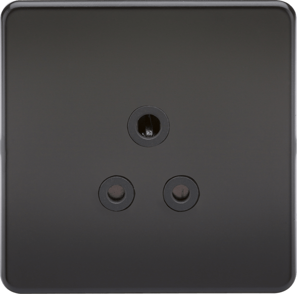 Knightsbridge MLA SF5AMB Screwless 5A Unswitched Socket - Matt Black with Black Insert - Knightsbridge MLA - Falcon Electrical UK