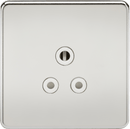 Knightsbridge MLA SF5APCW Screwless 5A Unswitched Socket - Polished Chrome with White Insert - Knightsbridge MLA - Falcon Electrical UK