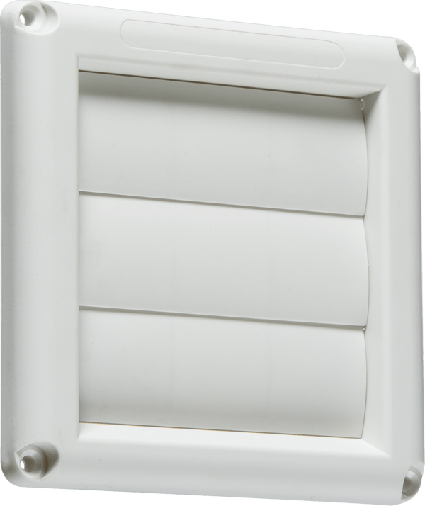 Knightsbridge MLA EX007W 100mm/4 inch Gravity Shutter - White - Knightsbridge MLA - Falcon Electrical UK