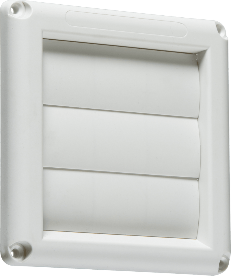Knightsbridge MLA EX007W 100mm/4 inch Gravity Shutter - White - Knightsbridge MLA - Falcon Electrical UK