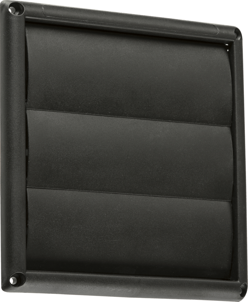 Knightsbridge MLA EX007B 100mm/4 inch Gravity Shutter - Black - Knightsbridge MLA - Falcon Electrical UK