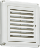 Knightsbridge MLA EX009W 100mm/4 inch Extractor Fan Grille with Fly Screen - White - Knightsbridge MLA - Falcon Electrical UK