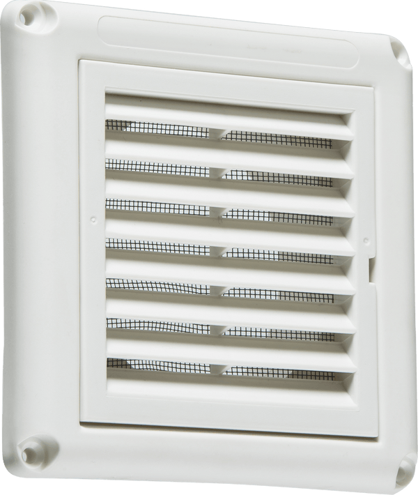 Knightsbridge MLA EX009W 100mm/4 inch Extractor Fan Grille with Fly Screen - White - Knightsbridge MLA - Falcon Electrical UK