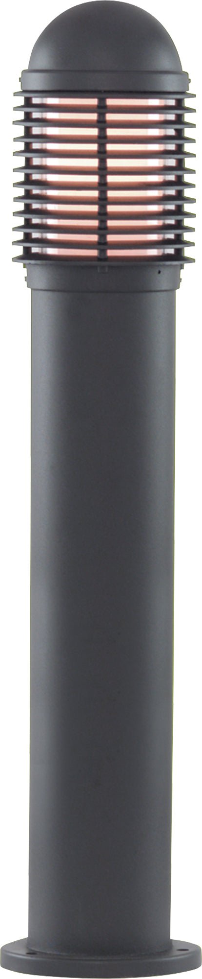 Searchlight 1082-730 Bollards 730mm Outdoor Post - Black Aluminium & Glass, IP44 - Searchlight - Falcon Electrical UK