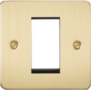 Knightsbridge MLA FP1GBB Flat Plate 1G Modular Faceplate - Brushed Brass - Knightsbridge MLA - Falcon Electrical UK