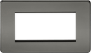 Knightsbridge MLA SF4GBN Screwless 4G Modular Faceplate - Black Nickel - Knightsbridge MLA - Falcon Electrical UK
