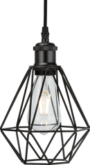 Knightsbridge MLA CAG1MB Pendant Cage - Matt Black - Knightsbridge MLA - Falcon Electrical UK