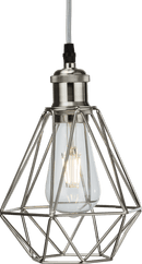 Knightsbridge MLA CAG1BC Pendant Cage - Brushed Chrome - Knightsbridge MLA - Falcon Electrical UK