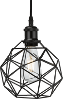 Knightsbridge MLA CAG2MB Pendant Cage - Matt Black - Knightsbridge MLA - Falcon Electrical UK