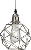 Knightsbridge MLA CAG2BC Pendant Cage - Brushed Chrome - Knightsbridge MLA - Falcon Electrical UK