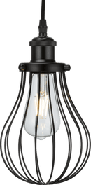 Knightsbridge MLA CAG3MB Pendant Cage - Matt Black - Knightsbridge MLA - Falcon Electrical UK