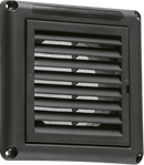 Knightsbridge MLA EX009B 100mm/4 inch Extractor Fan Grille with Fly Screen - Black - Knightsbridge MLA - Falcon Electrical UK