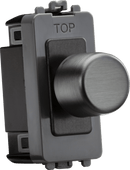 Knightsbridge MLA GDM150ISB 1G 2-way 10-150W (5-100W LED) intelligent dimmer - smoked bronze - Knightsbridge MLA - Falcon Electrical UK