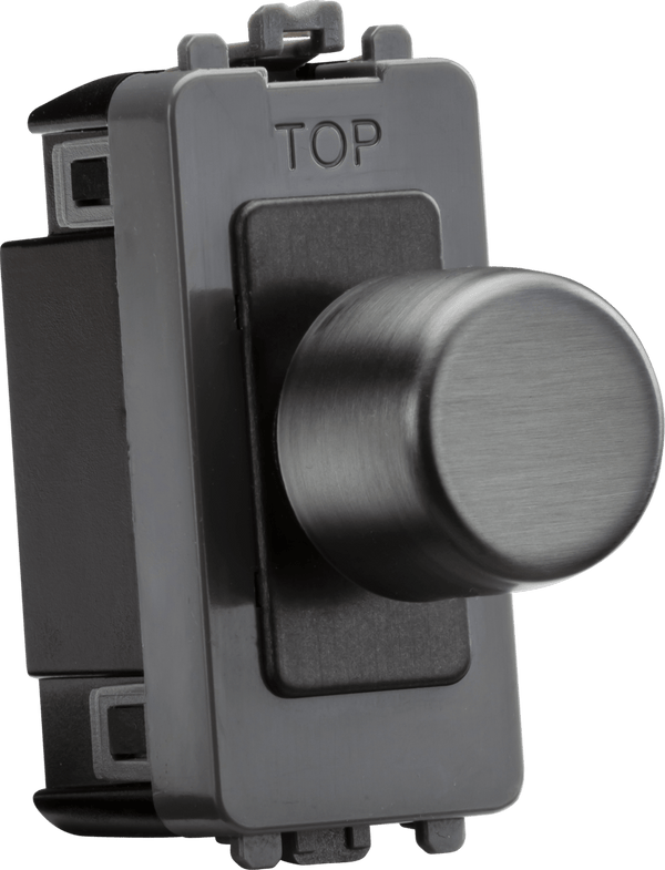 Knightsbridge MLA GDM150ISB 1G 2-way 10-150W (5-100W LED) intelligent dimmer - smoked bronze - Knightsbridge MLA - Falcon Electrical UK