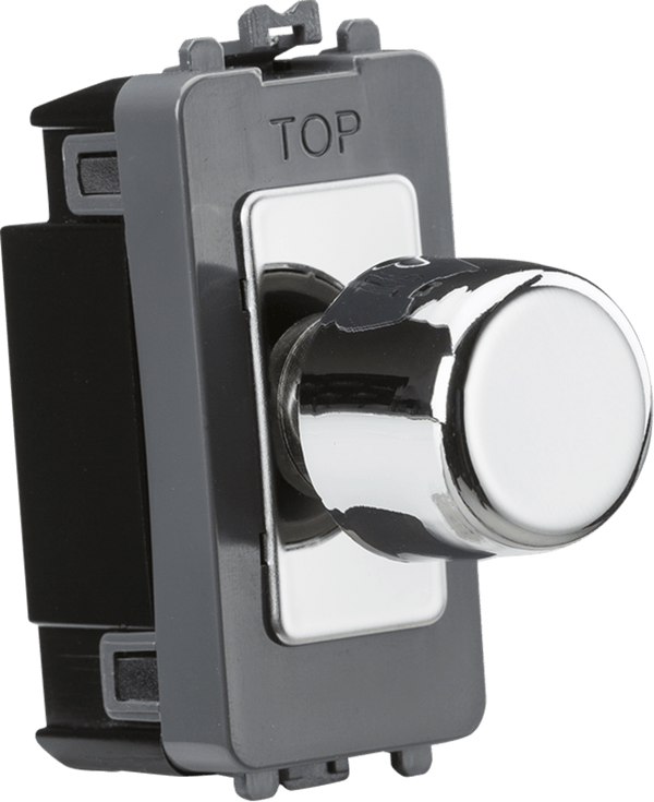 Knightsbridge MLA GDM150IPC 1G 2-way 10-150W (5-100W LED) intelligent dimmer - polished chrome - Knightsbridge MLA - Falcon Electrical UK