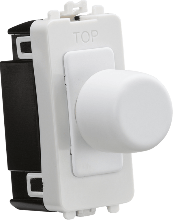Knightsbridge MLA GDM150IMW 1G 2-way 10-150W (5-100W LED) intelligent dimmer - matt white - Knightsbridge MLA - Falcon Electrical UK