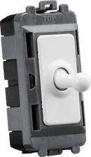 Knightsbridge MLA GDM02TOGMW 20AX 1G DP Toggle switch - matt white - Knightsbridge MLA - Falcon Electrical UK