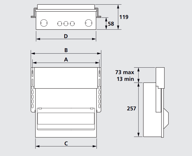 wylex FALNM1106L 11 Way Meter Cabinet Consumer Unit Main Switch 100A - Wylex - Falcon Electrical UK