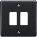 Knightsbridge MLA PMG2 2G grid faceplate [Part M Compliant] - Knightsbridge MLA - Falcon Electrical UK