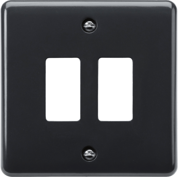 Knightsbridge MLA PMG2 2G grid faceplate [Part M Compliant] - Knightsbridge MLA - Falcon Electrical UK