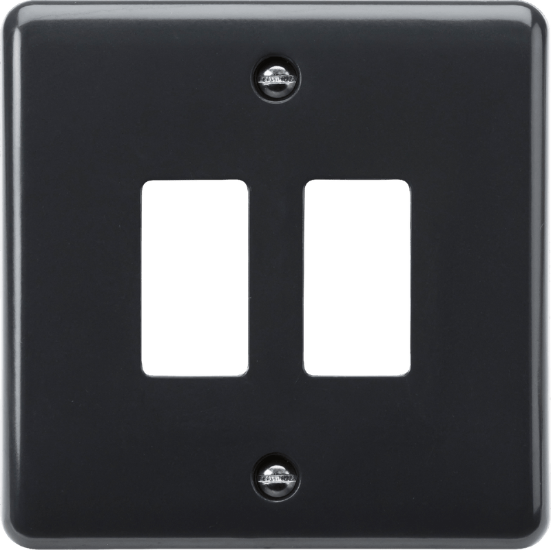 Knightsbridge MLA PMG2 2G grid faceplate [Part M Compliant] - Knightsbridge MLA - Falcon Electrical UK