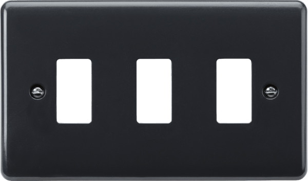 Knightsbridge MLA PMG3 3G grid faceplate [Part M Compliant] - Knightsbridge MLA - Falcon Electrical UK