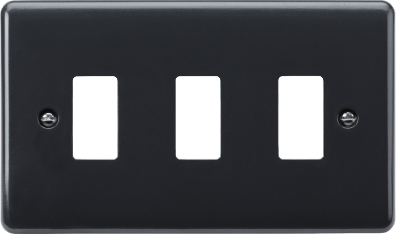 Knightsbridge MLA PMG3 3G grid faceplate [Part M Compliant] - Knightsbridge MLA - Falcon Electrical UK