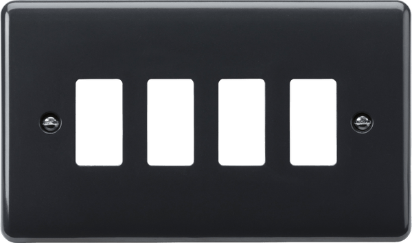 Knightsbridge MLA PMG4 4G grid faceplate [Part M Compliant] - Knightsbridge MLA - Falcon Electrical UK